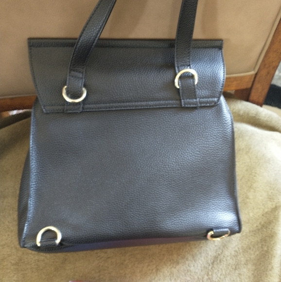 Very Nice Faux Leather Backpack or Hand Held Purse - Picture 2 of 3